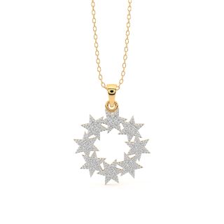 Circle Of Star Diamond Pendant